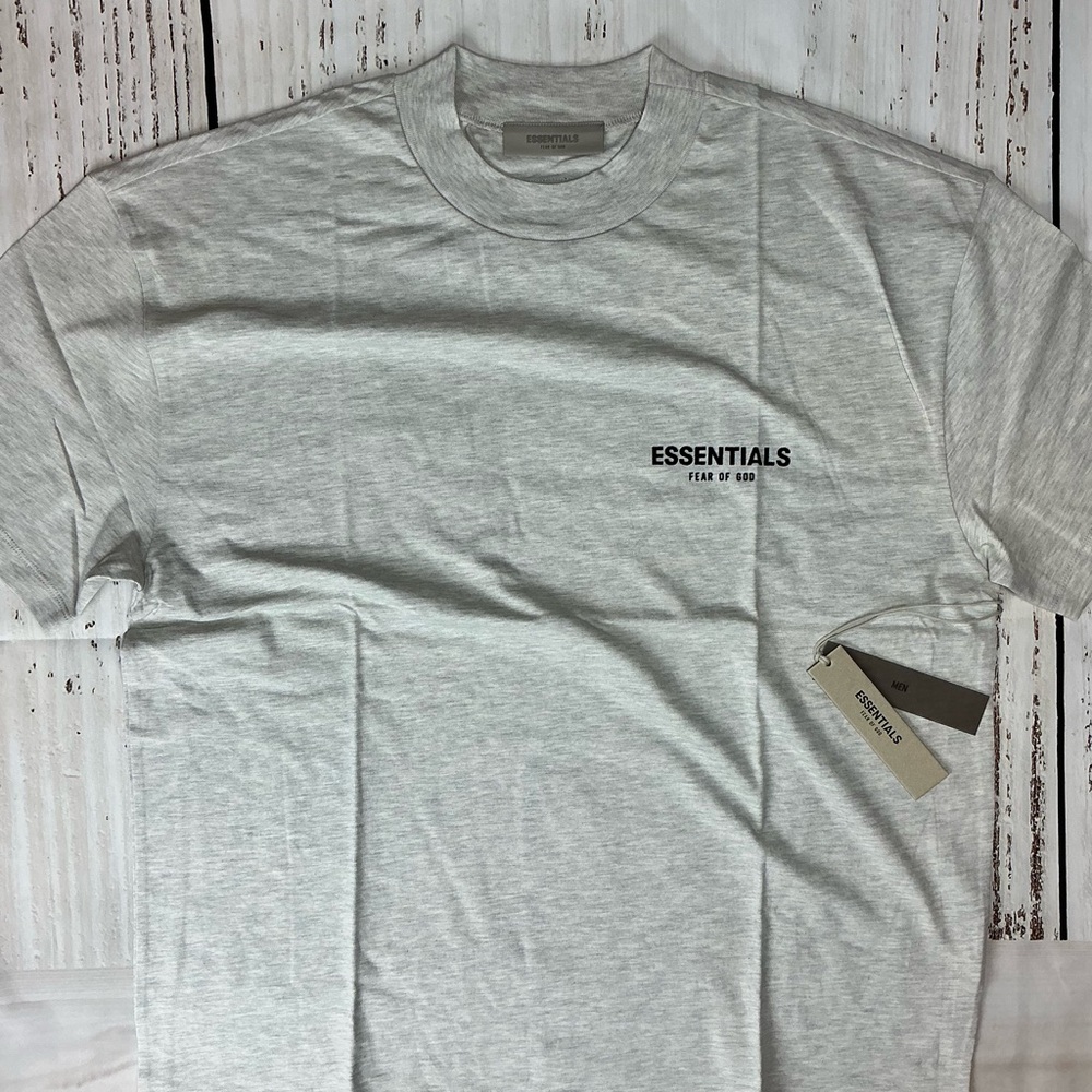 NWT Essentials Light Oatmeal Short Sleeve Tee